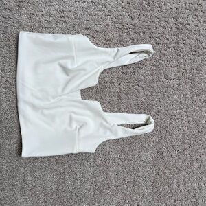 White crop top.